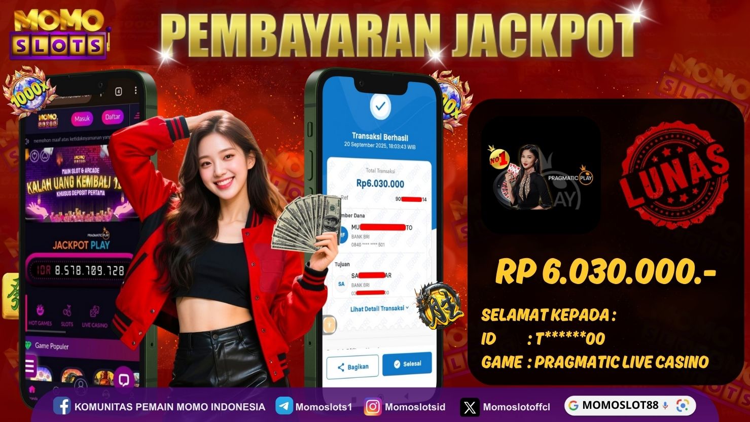 MOMOSLOTS JACKPOT PRAGMATIC LIVE CASINO